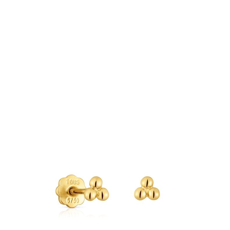 Pendientes de oro motivos 4 mm Basics-0