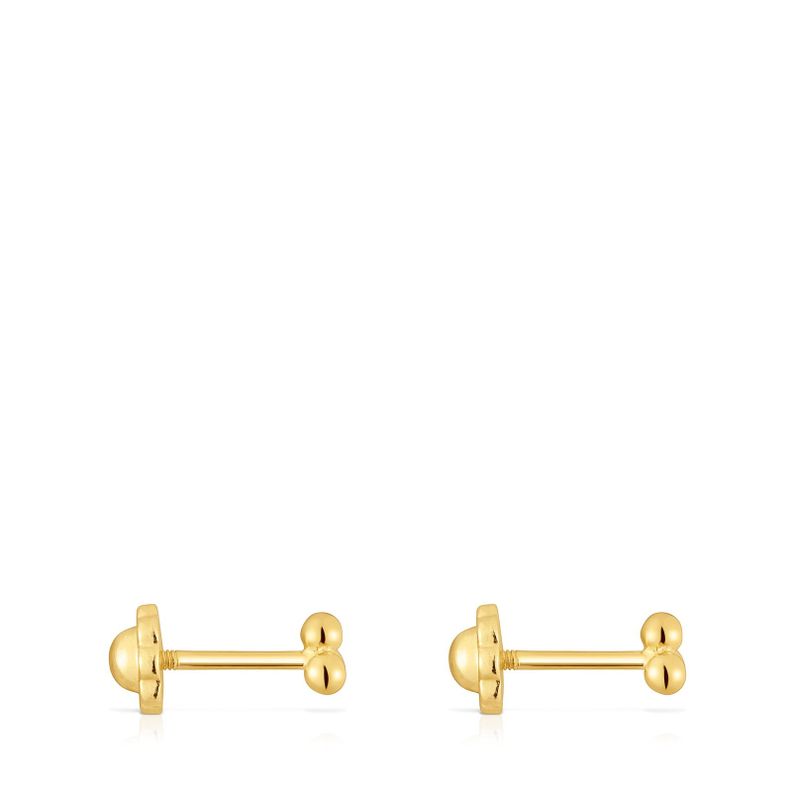 Pendientes de oro motivos 4 mm Basics-1