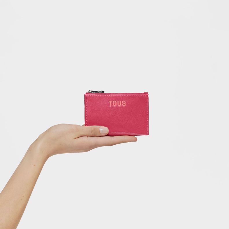 Monedero tarjetero fucsia New Dorp-3