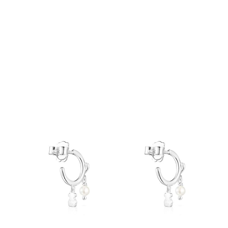 Aros Cool Joy de plata y perlas Tous-1
