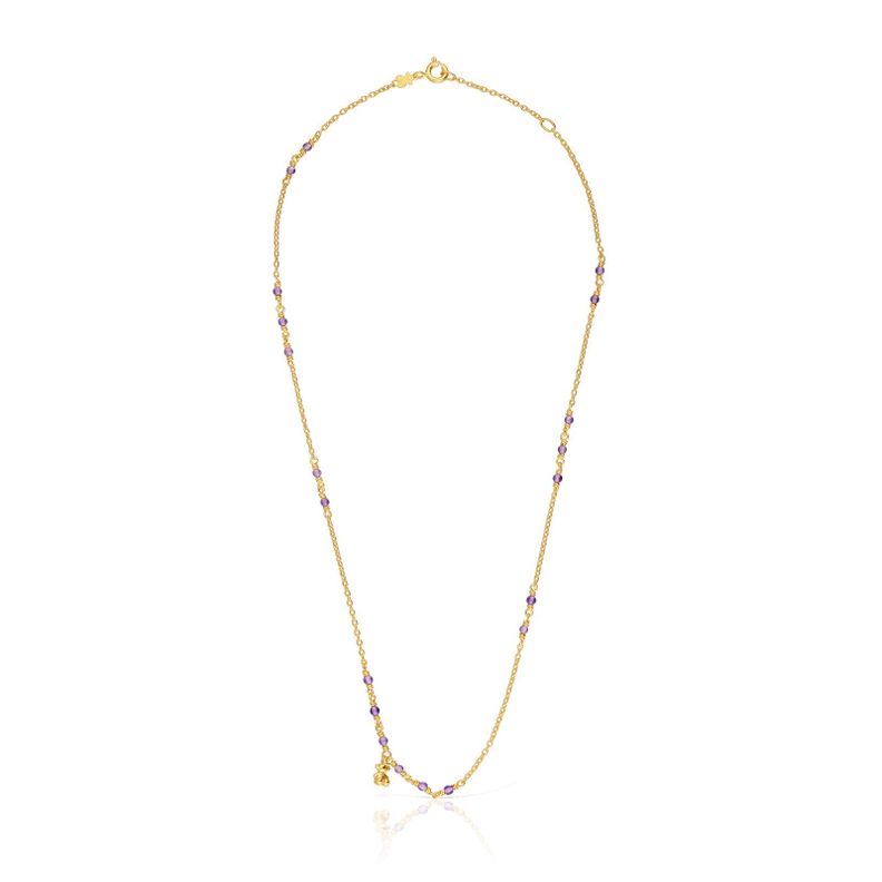 Collar de plata vermeil y amatista Bold Bear Tous-1