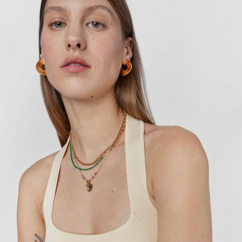 Collar de plata vermeil y amatista Bold Bear Tous-3