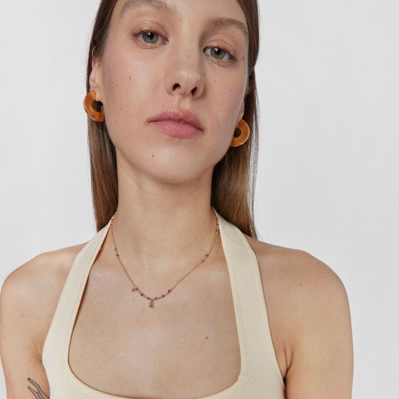 Collar de plata vermeil y amatista Bold Bear Tous-5