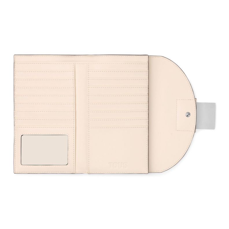 Billetera Flap beige Sylvia Tous-2