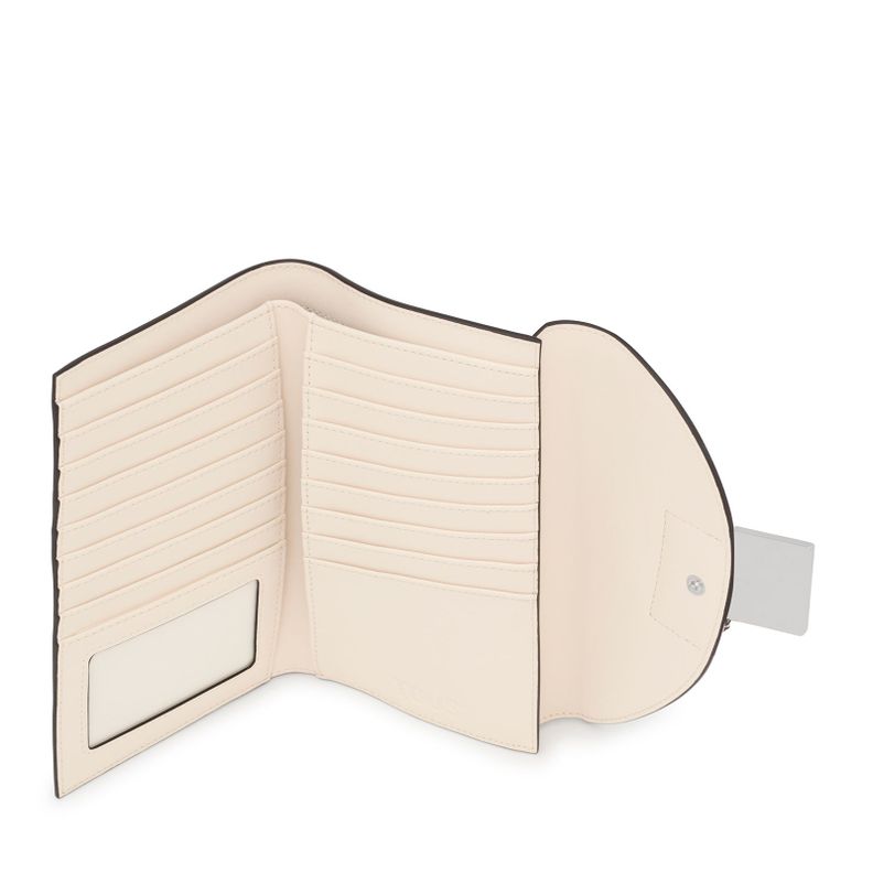 Billetera Flap beige Sylvia Tous-3