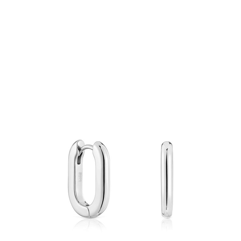 Pendientes aro cortos de plata 18,2 mm Basicos-0