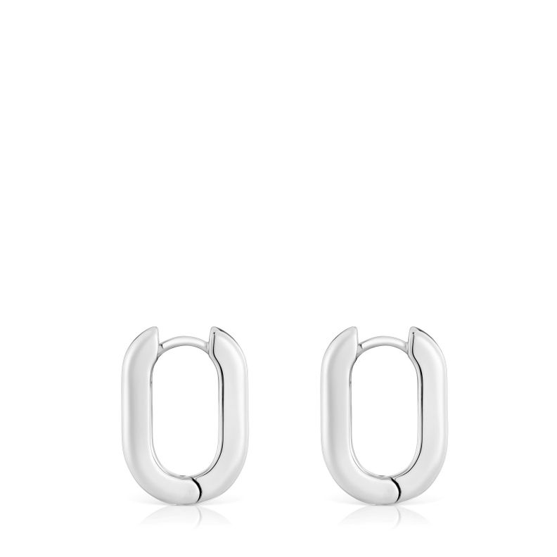 Pendientes aro cortos de plata 18,2 mm Basicos-1