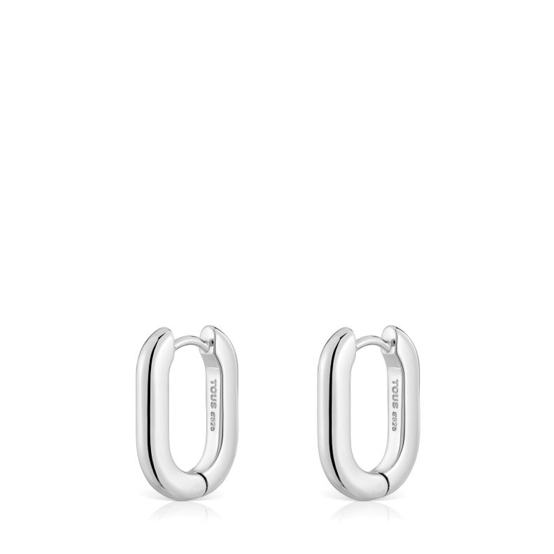 Pendientes aro cortos de plata 18,2 mm Basicos-2