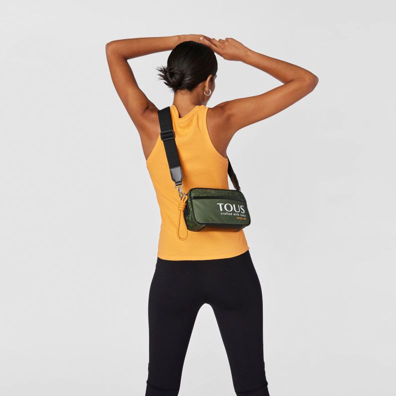 Bandolera reporter caqui Kaos Mini Evolution Nylon tous-4