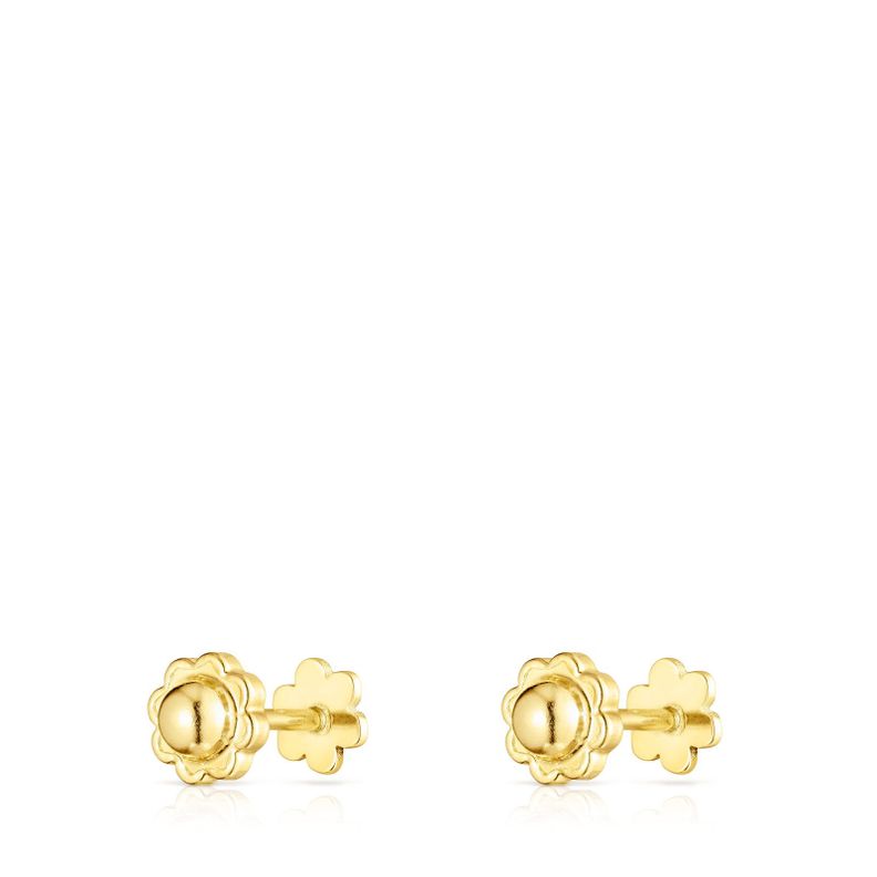 Pendientes flor de oro TOUS Basics-2