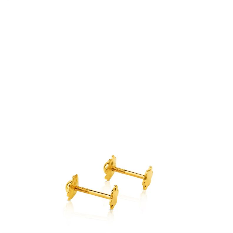 Pendientes flor de oro TOUS Basics-3