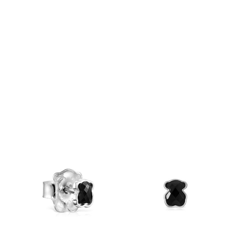 Aros Tous Mini Onix de Plata con Ónix-0