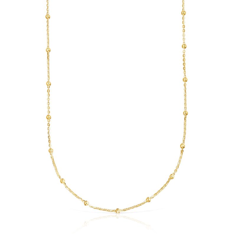 Gargantilla de plata vermeil bolas intercaladas TOUS Basics Dorado