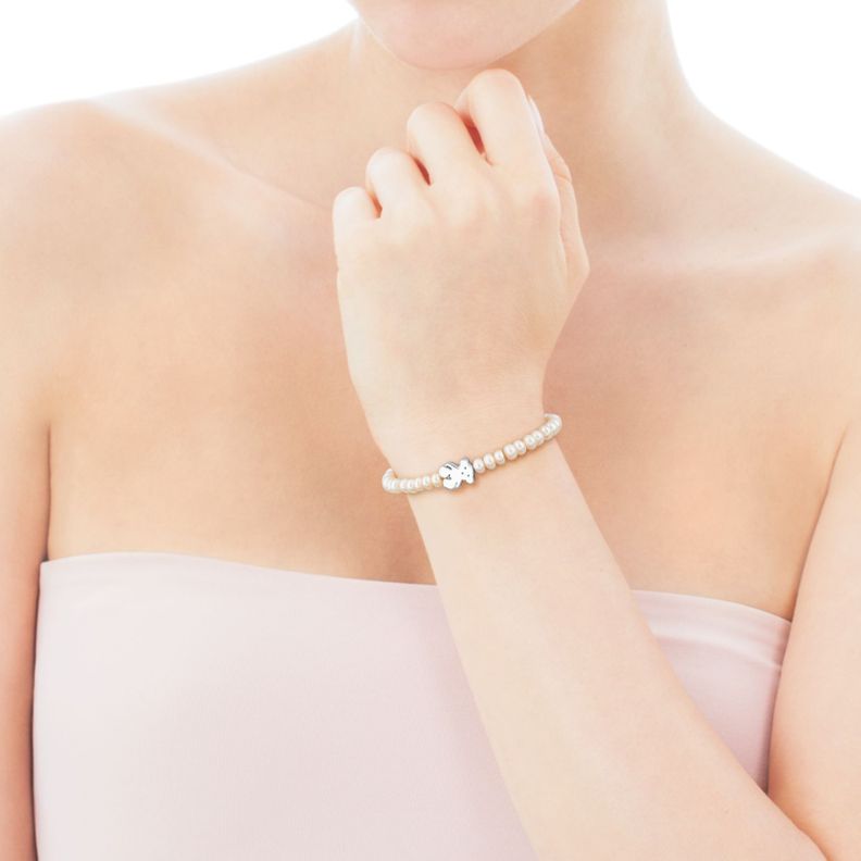 Pulsera Sweet Dolls Oso de Perlas y Plata Tous-1