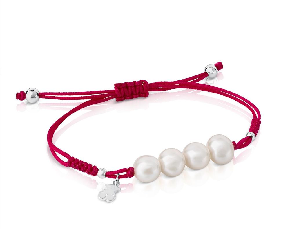 Pulsera Tous Pearls  de Plata Fucsia-0