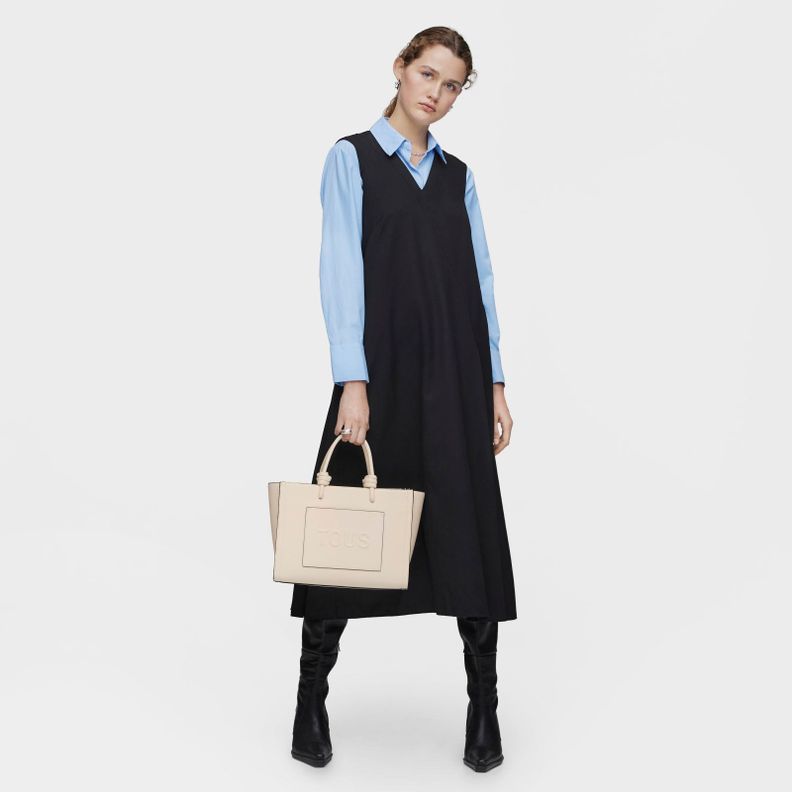 Shopper mediano Amaya beige TOUS La Rue New-3
