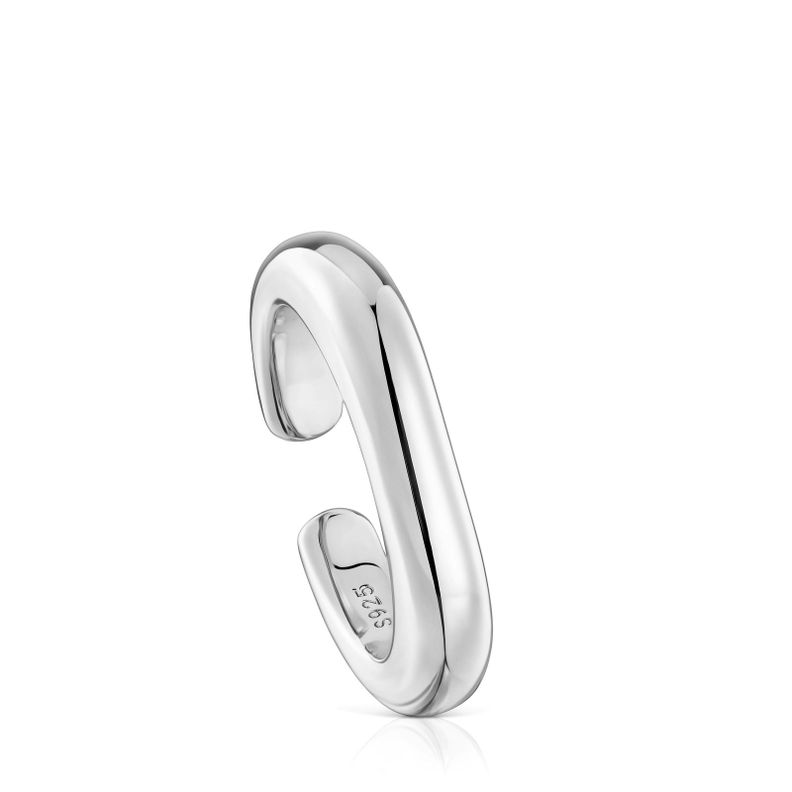 Anillo abierto de plata Line-0