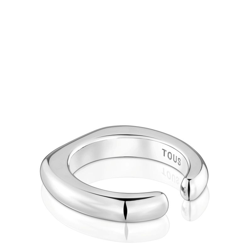 Anillo abierto de plata Line-2