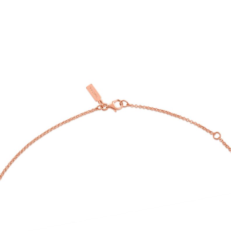 Gargantilla Hand de plata vermeil rosa 45cm Tous-1