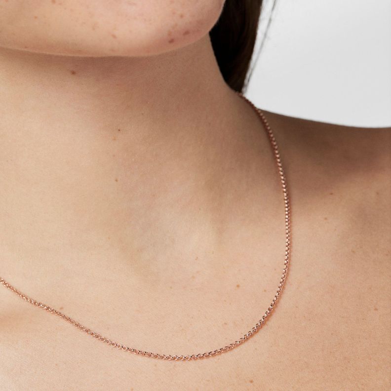 Gargantilla Hand de plata vermeil rosa 45cm Tous-3
