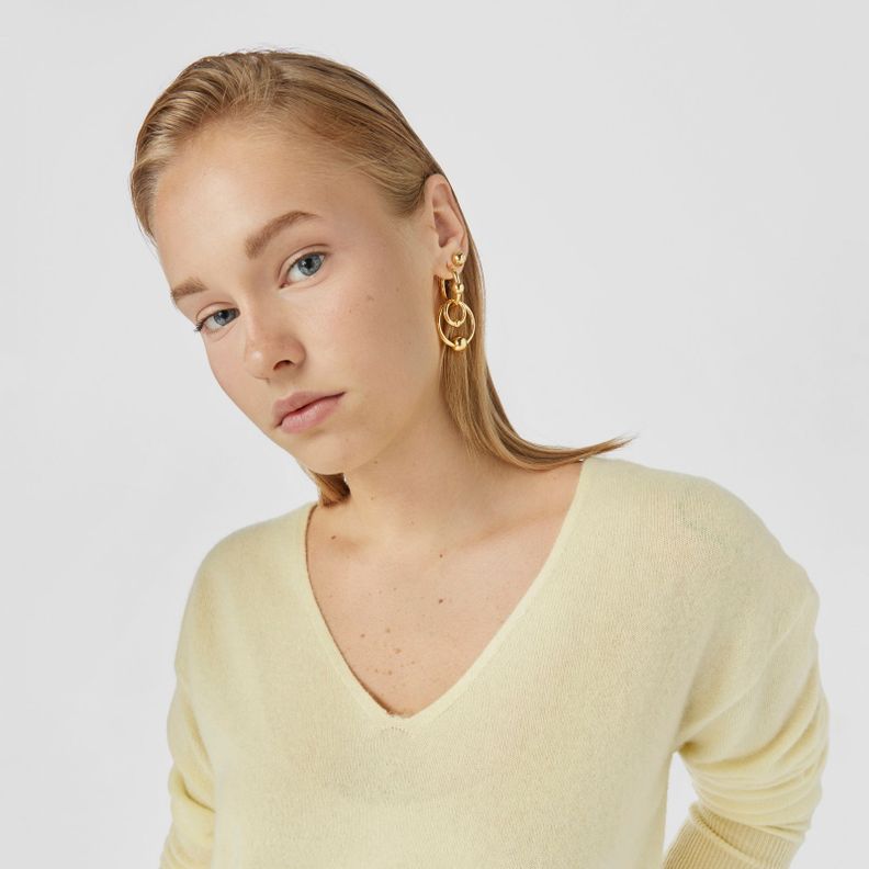 Aros de plata vermeil doble círculo Plump Tous-4