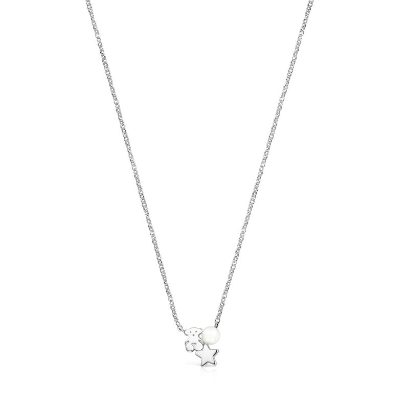 Collar Tous Nocturne de Plata con Perla-0