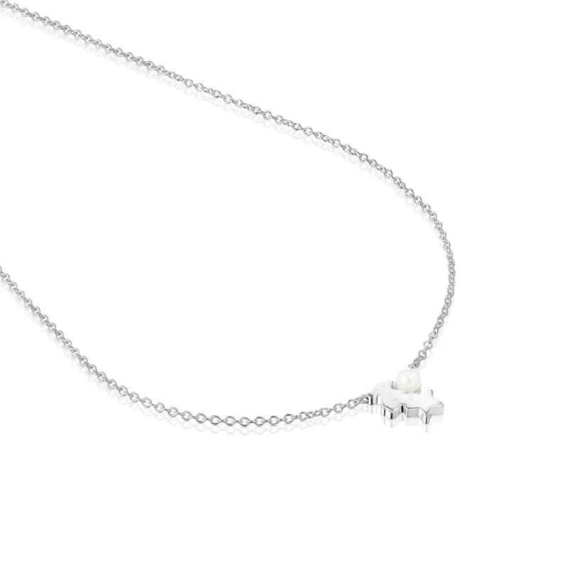 Collar Tous Nocturne de Plata con Perla-2