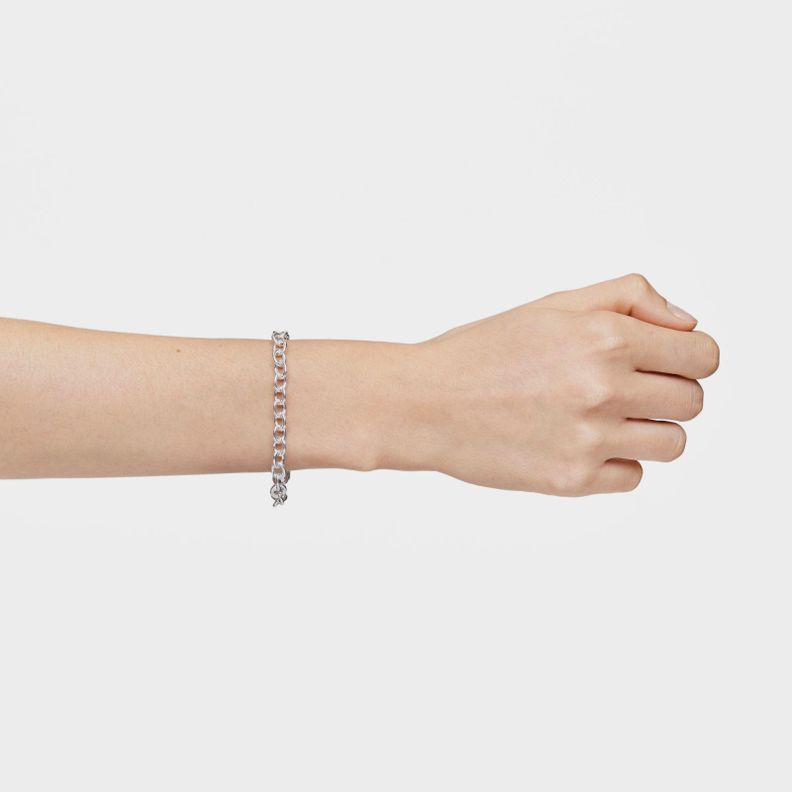 Pulsera cadena de plata Basicos-3
