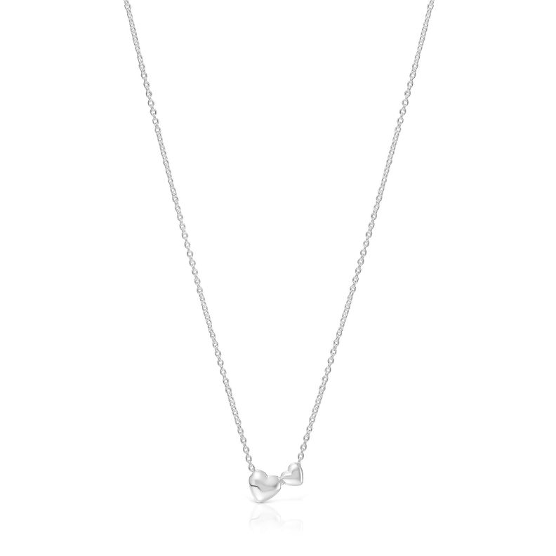 Collar corto de plata motivos corazón Garden Of Love-0