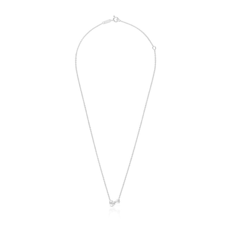 Collar corto de plata motivos corazón Garden Of Love-1