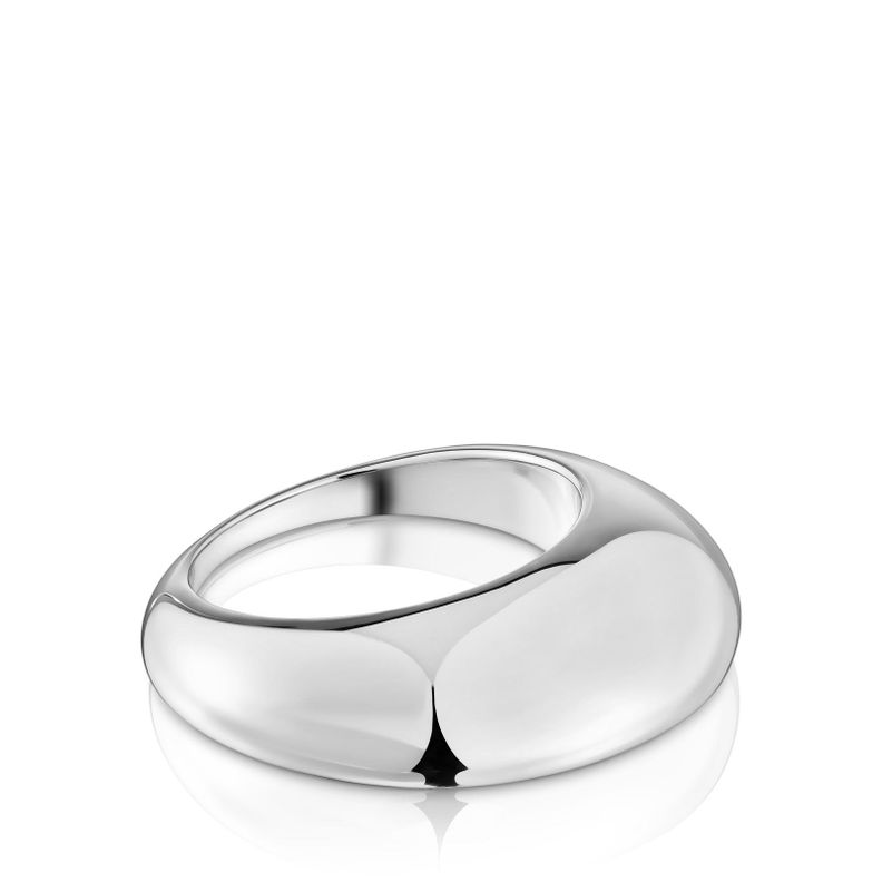 Anillo liso de plata Dybe Tous-2