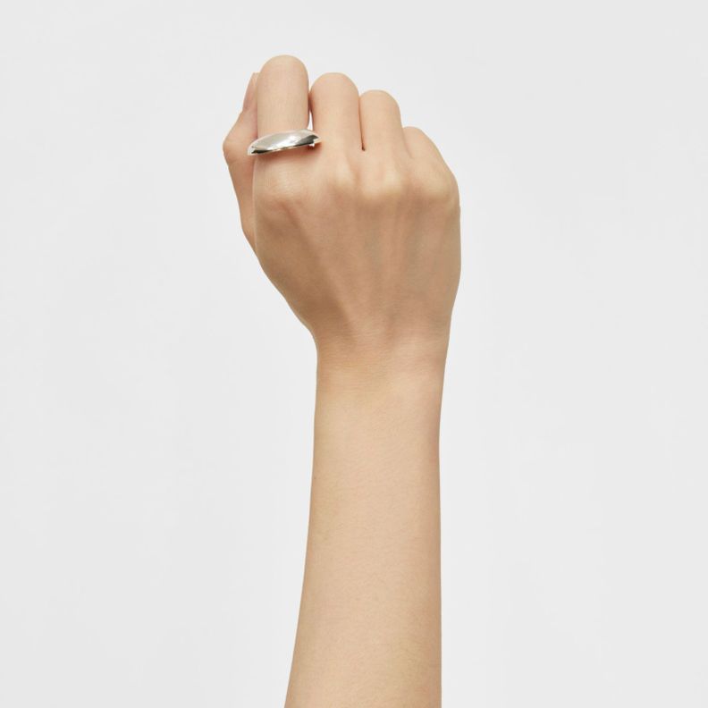 Anillo liso de plata Dybe Tous-4