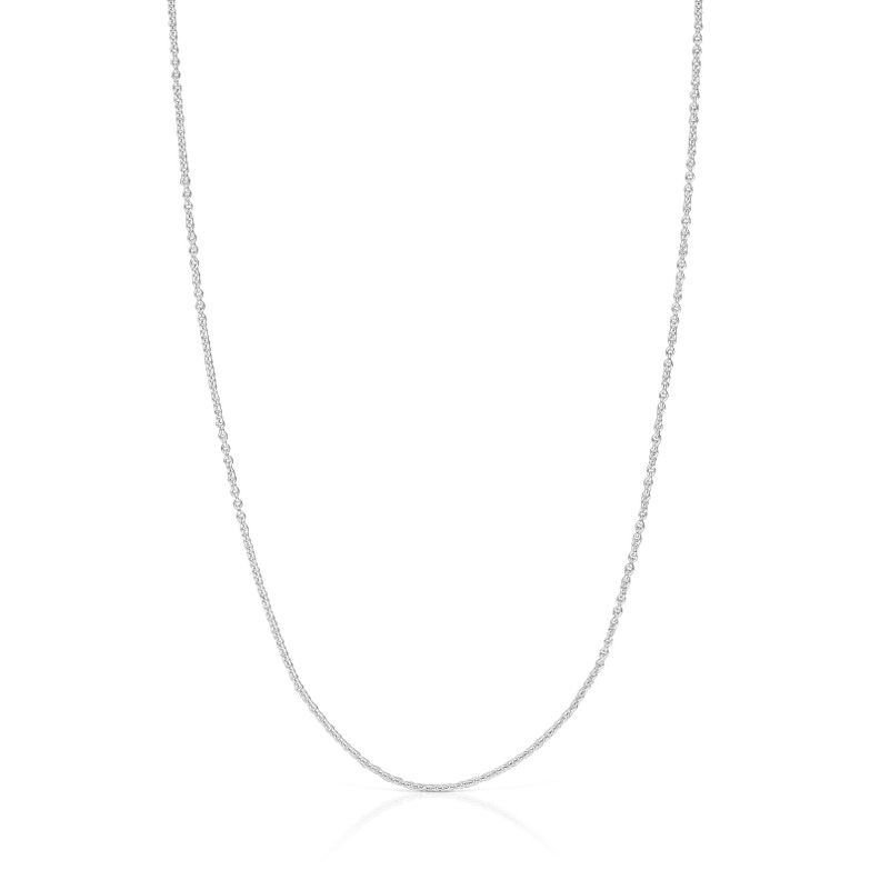 Gargantilla de oro blanco 40 cm Basics-0