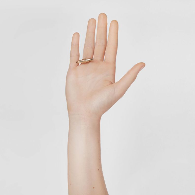 Anillo con baño de oro 18 kt sobre plata Lure-7