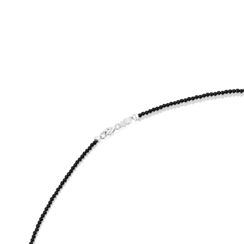 Collar de plata con ónix y motivo oso Bold Bear Tous-2