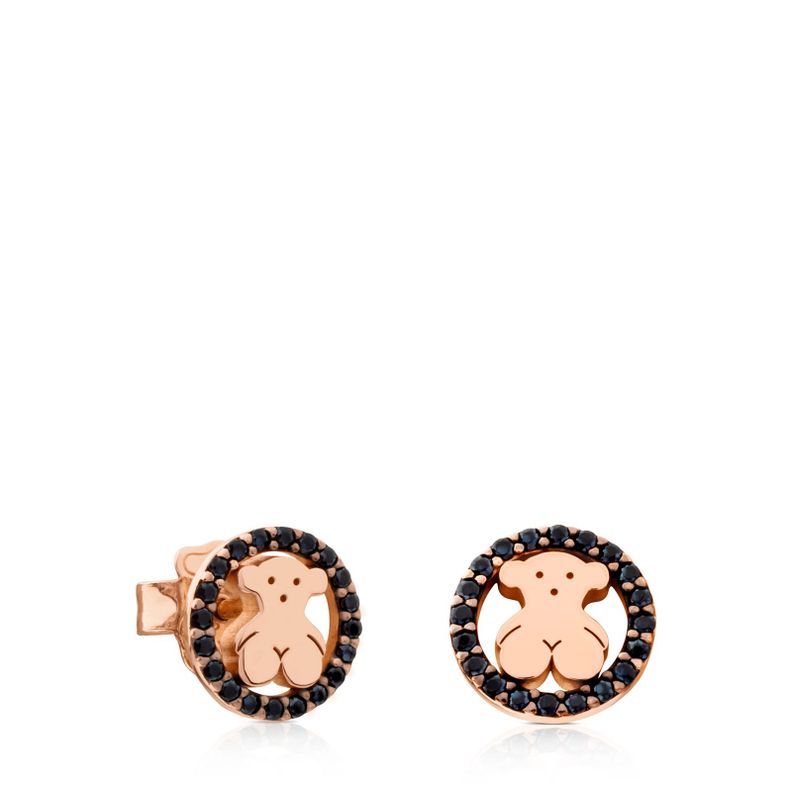 Aros Camille de Vermeil rosa con Espinela Tous-0