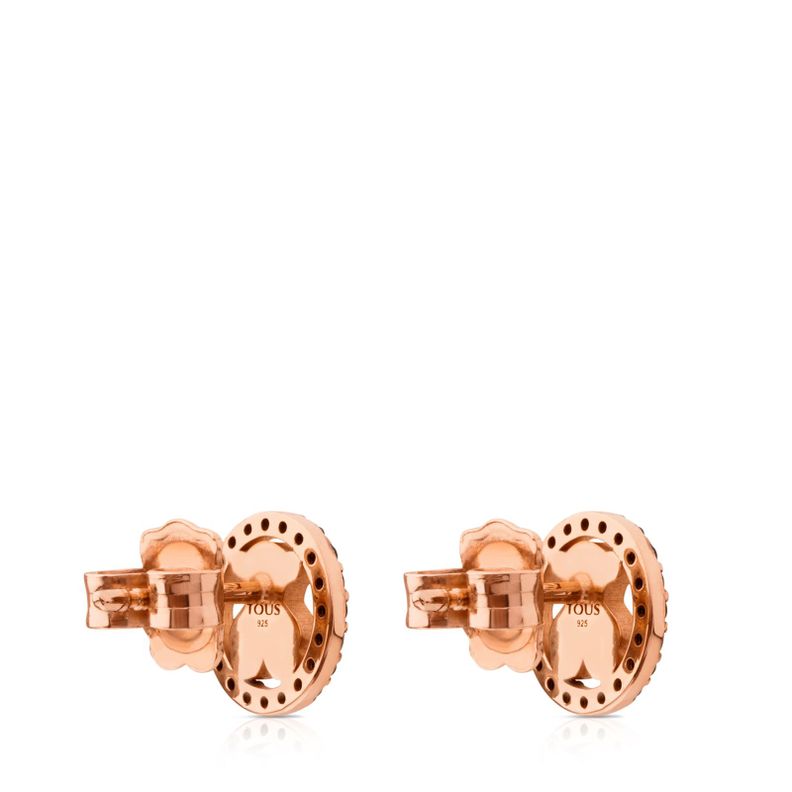 Aros Camille de Vermeil rosa con Espinela Tous-1
