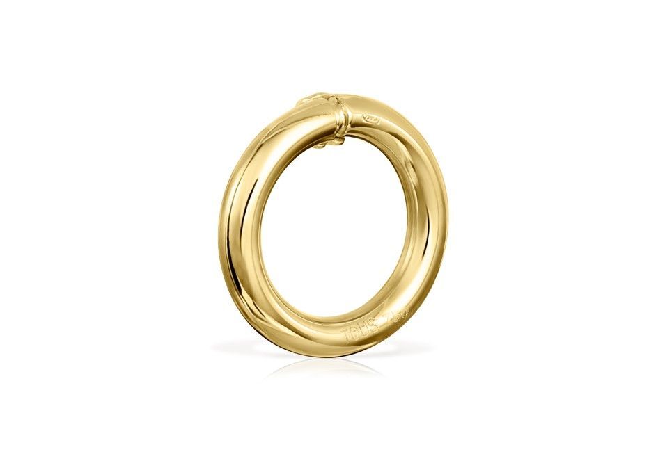 Colgante Anilla pequeña Hold de Oro Tous-1