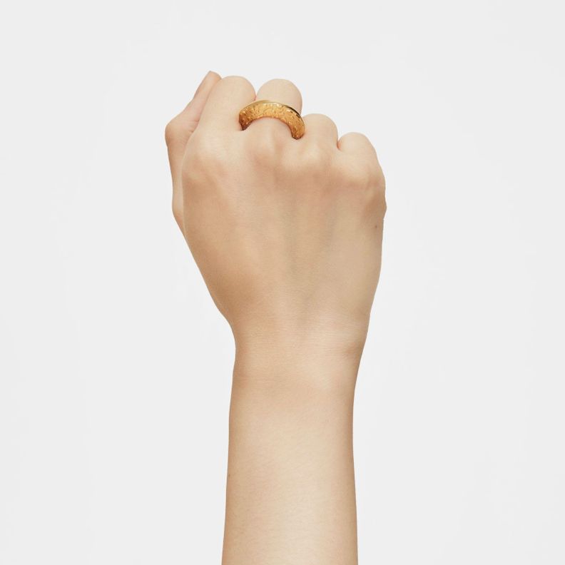 Anillo con baño de oro 18 kt sobre plata Dybe Tous-5