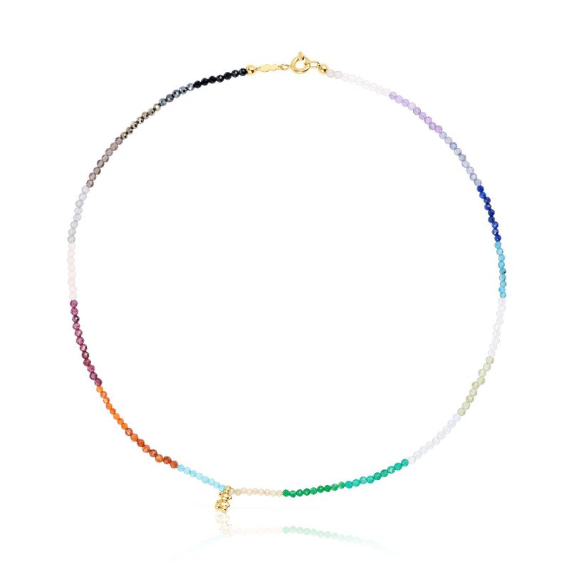 Collar de plata vermeil y gemas Bold Bear Tous-0