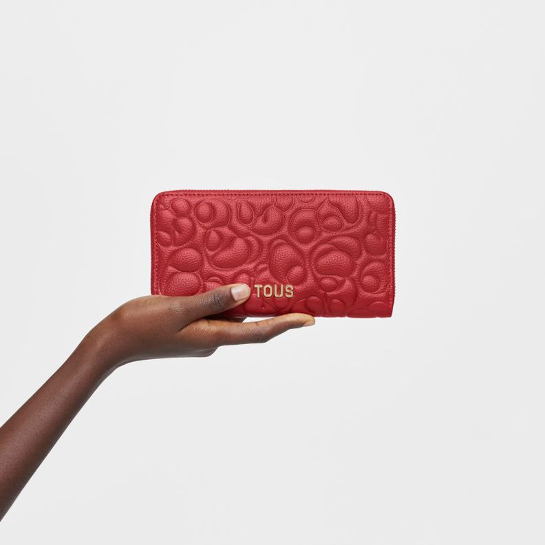 Billetera de piel roja TOUS Greta-3
