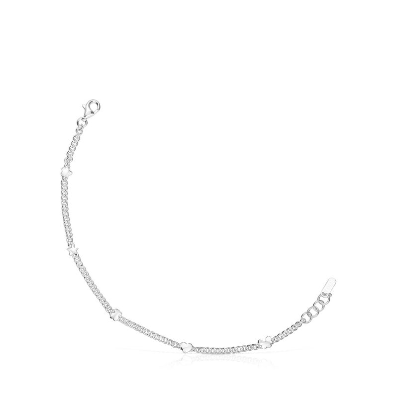 Pulsera cadena de plata motivos Bold Motif-0