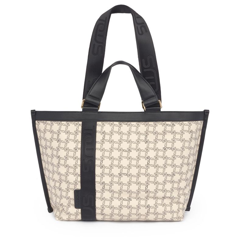 Capazo Logogram beige-negro Tous-0