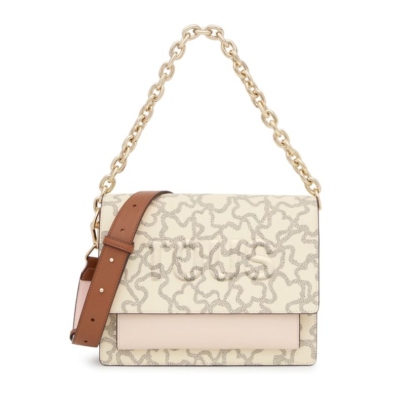 Bandolera mediana Audree Chain beige Kaos Icon-0