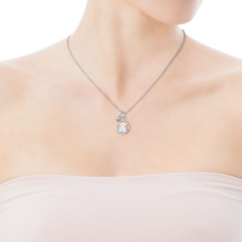 Collar Tous Camee de Plata con Perla-3