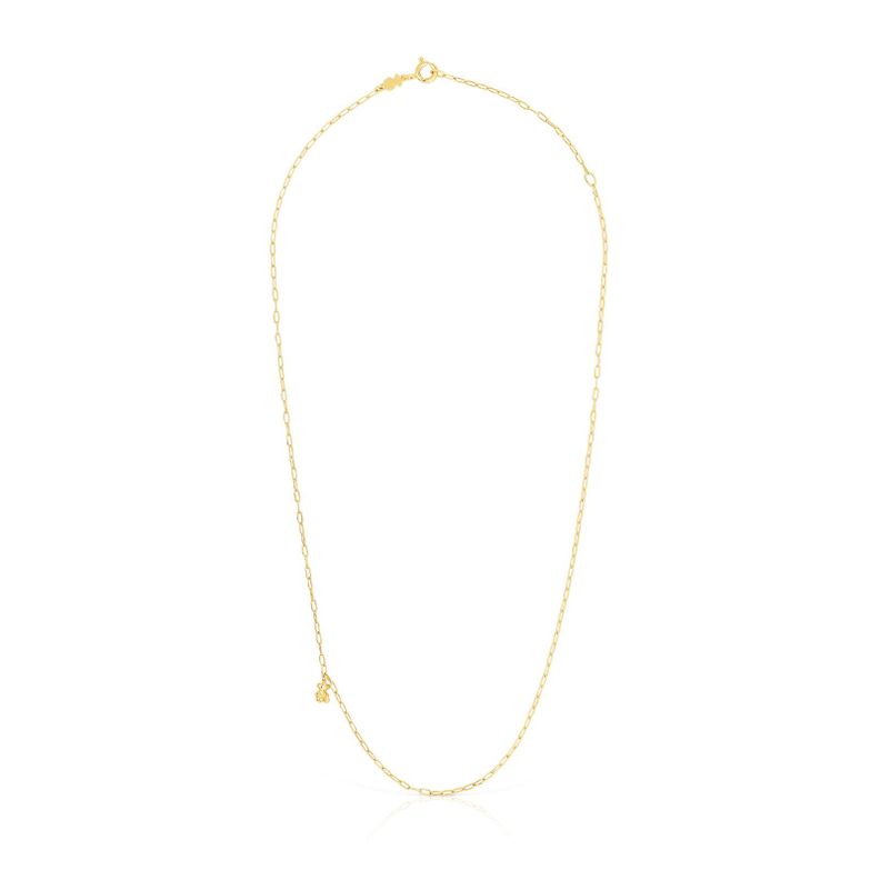 Collar de plata vermeil con anillas ovales Bold Bear Tous-1