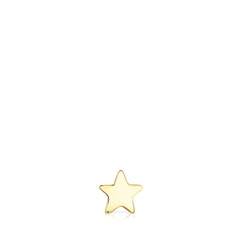 Piercing de oreja estrella de oro Basics Tous-0