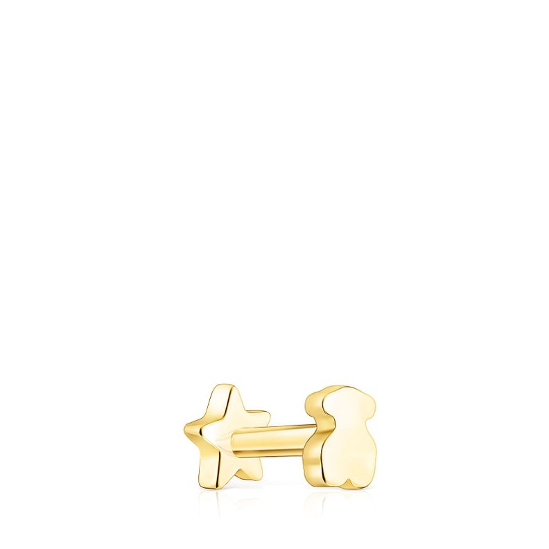 Piercing de oreja estrella de oro Basics Tous-1