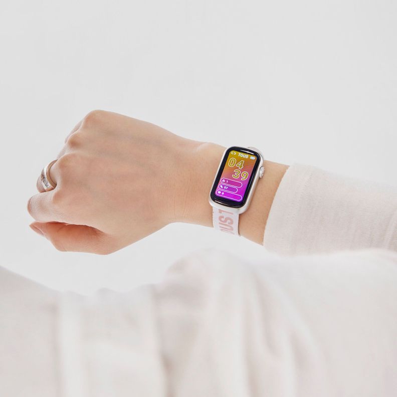 Reloj smartwatch con correa nylon y correa silicona T-Band-6