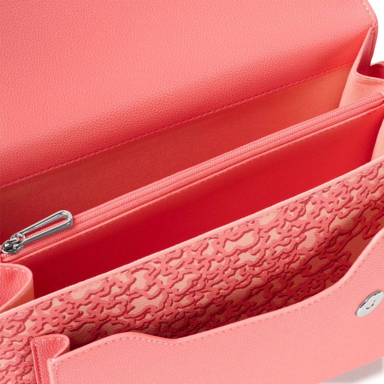 Bandolera mediana Audree coral Kaos Mini Evolution-2